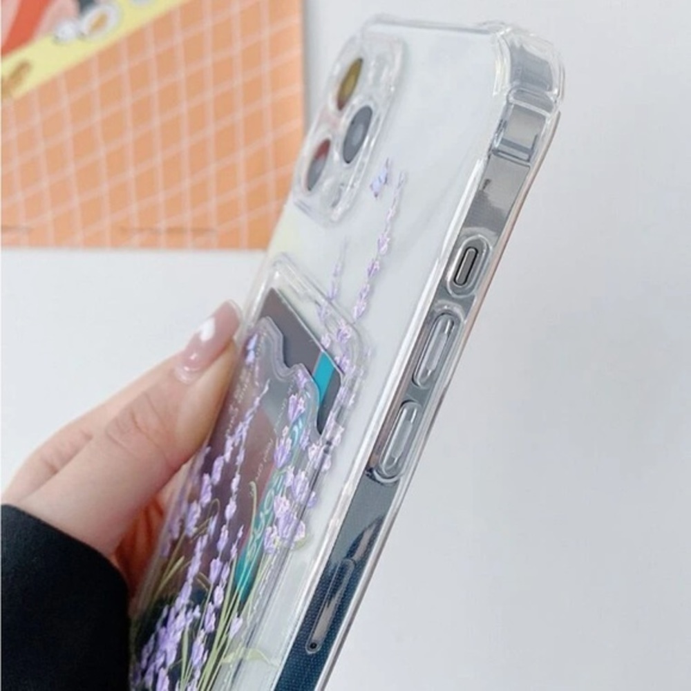 ⚠️Clearance💜iPhone 13/Pro/Pro Max Lavender Phone Case With Card Slot - Picture 4 of 4